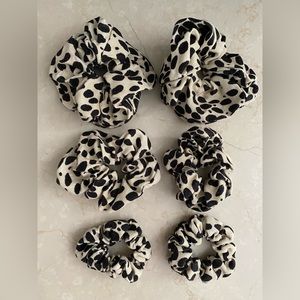 Emerson Fry Custom Made Signature Leopard Linen Scrunchies - Set of Six!